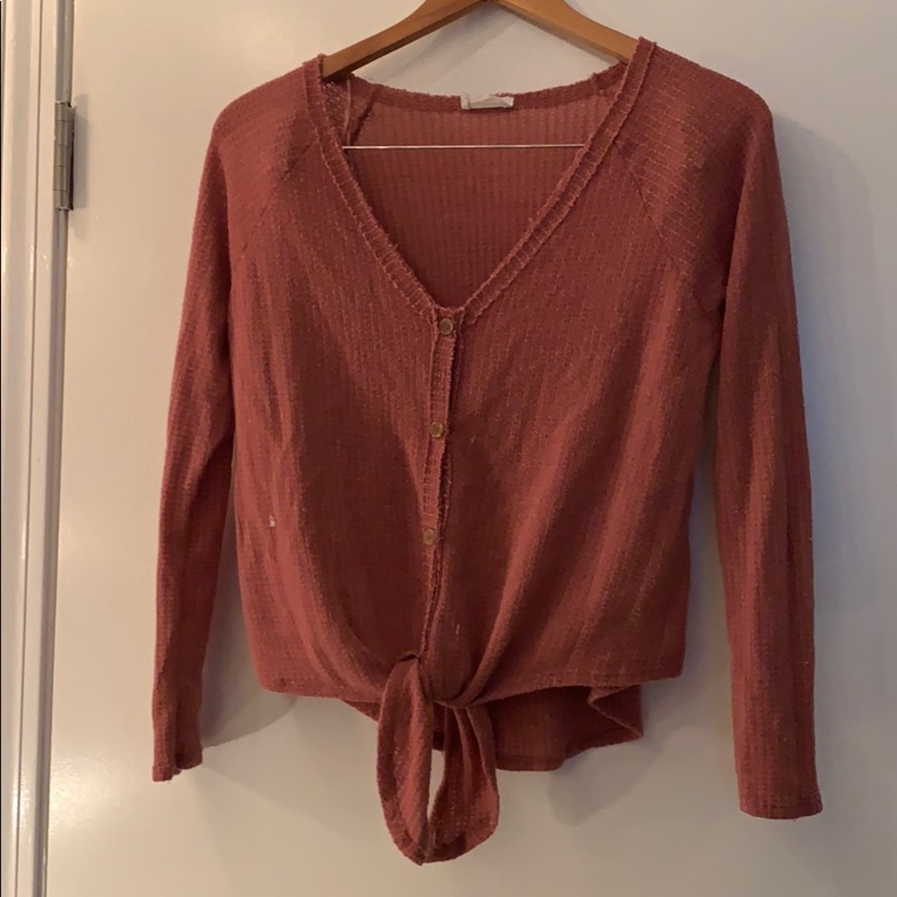 Pink sweater top
